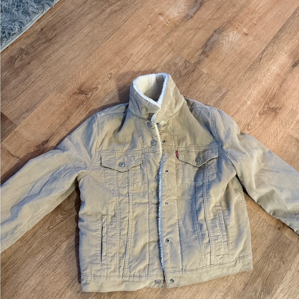 Levi's Tan Corduroy Jacket with Sherpa Lining NWT